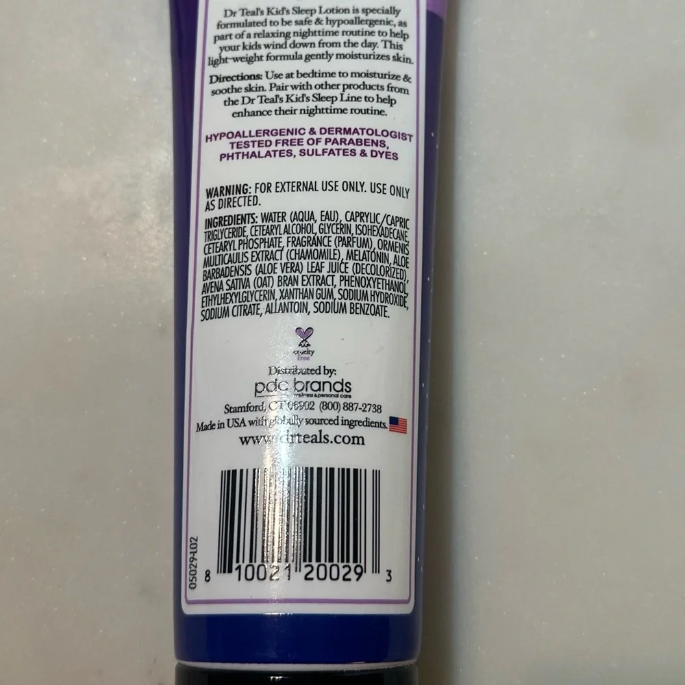 Dr Teal’s kids sleep body lotion